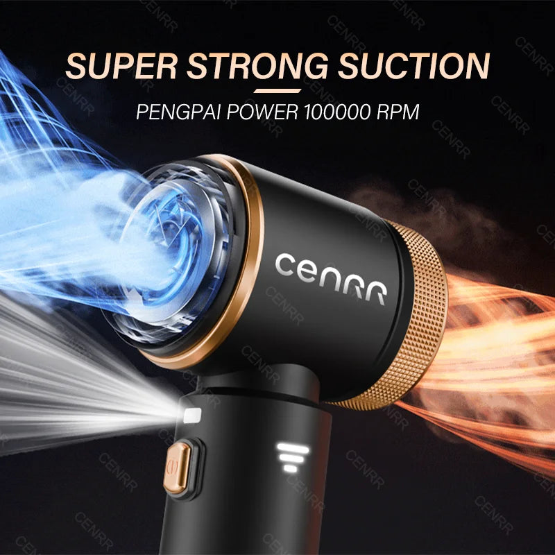CENRR 998000PA Mini Cordless Car Vacuum Cleaner | Portable Handheld with Blower
