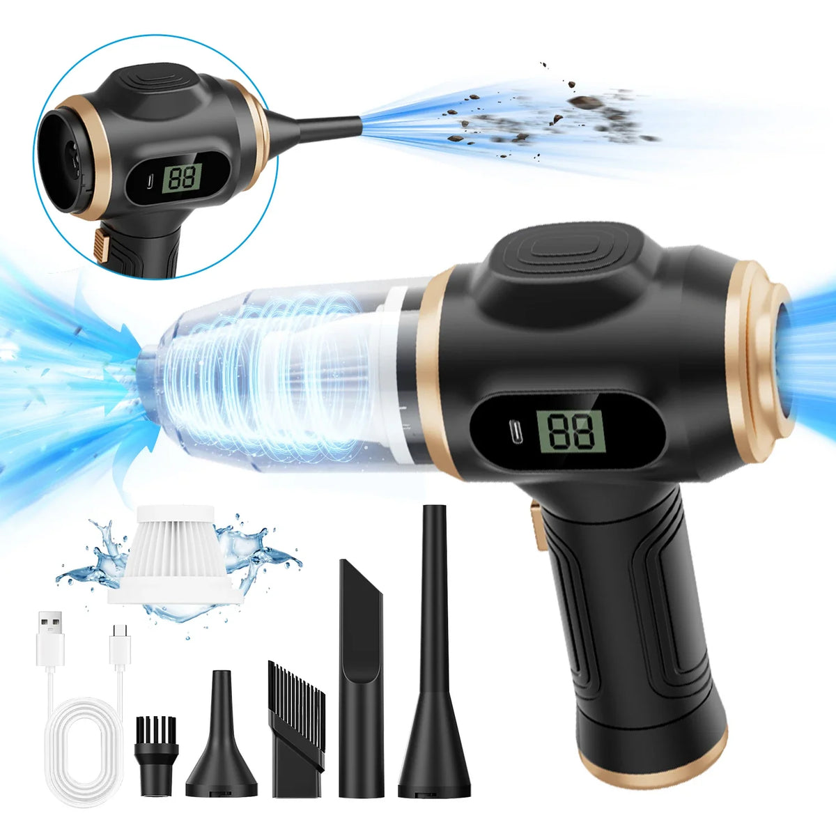 ABS Wireless Car Vacuum Cleaner