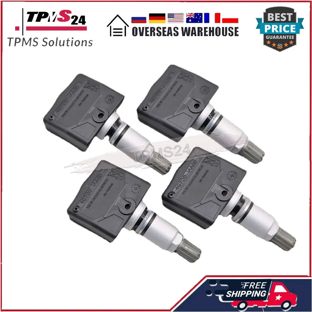 4-Pack 315MHz TPMS Sensor For Nissan 40700-1AA0D