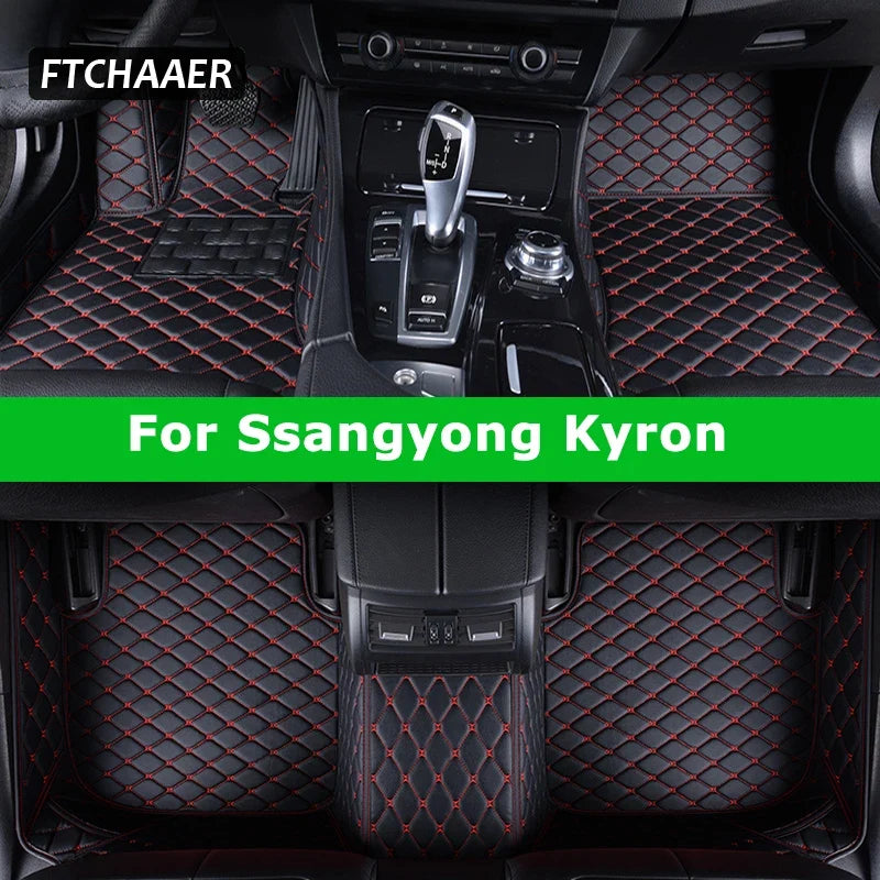 Ftchaaer Custom Car Floor Mats for Ssangyong Kyron