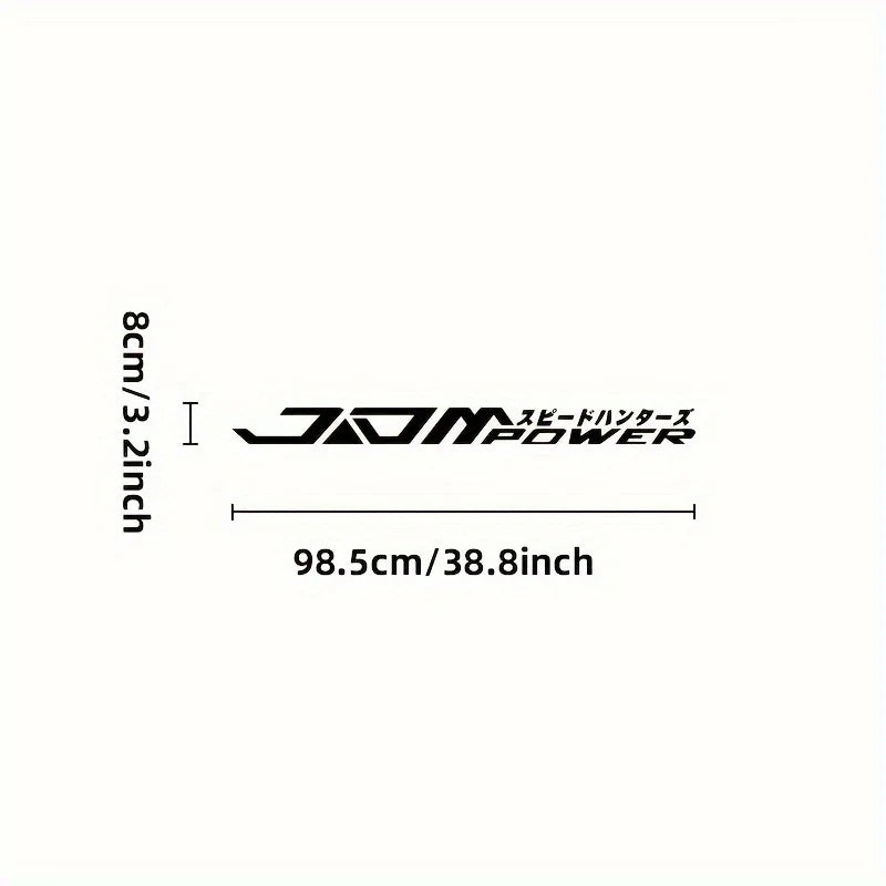 JDM Style Windshield Decal | Large 98.5cm Vinyl Car Sticker