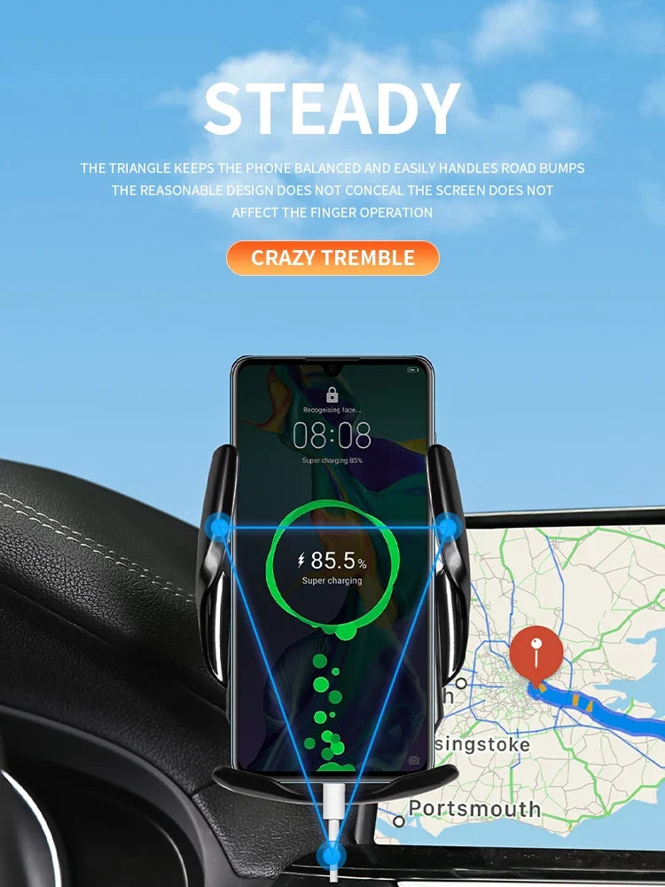 NoEnName_Null Phone Holder for BMW X1 F48 X2 F39 2016-2019 with Wireless Charging