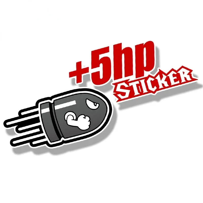 Plus Horsepower 100HP Scratch Car Stickers
