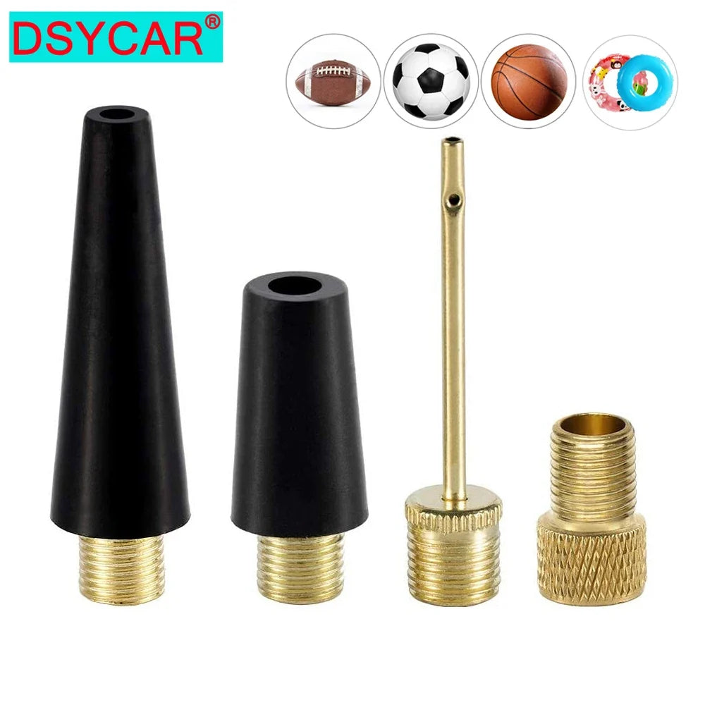 Tire Valve Adapter and Ball Pump Needle Inflation Kit