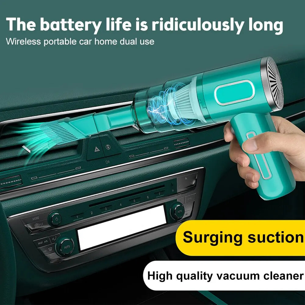 Cordless Handheld Vacuum Cleaner | Portable Car Dust Collector with Large Suction