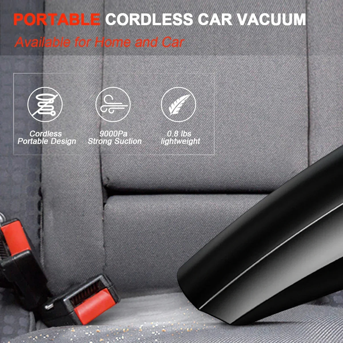 Wired Handheld Portable Mini Car Vacuum Cleaner | 12V High Suction Multi-Purpose Pump