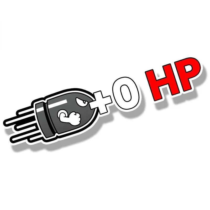 Plus Horsepower 100HP Scratch Car Stickers