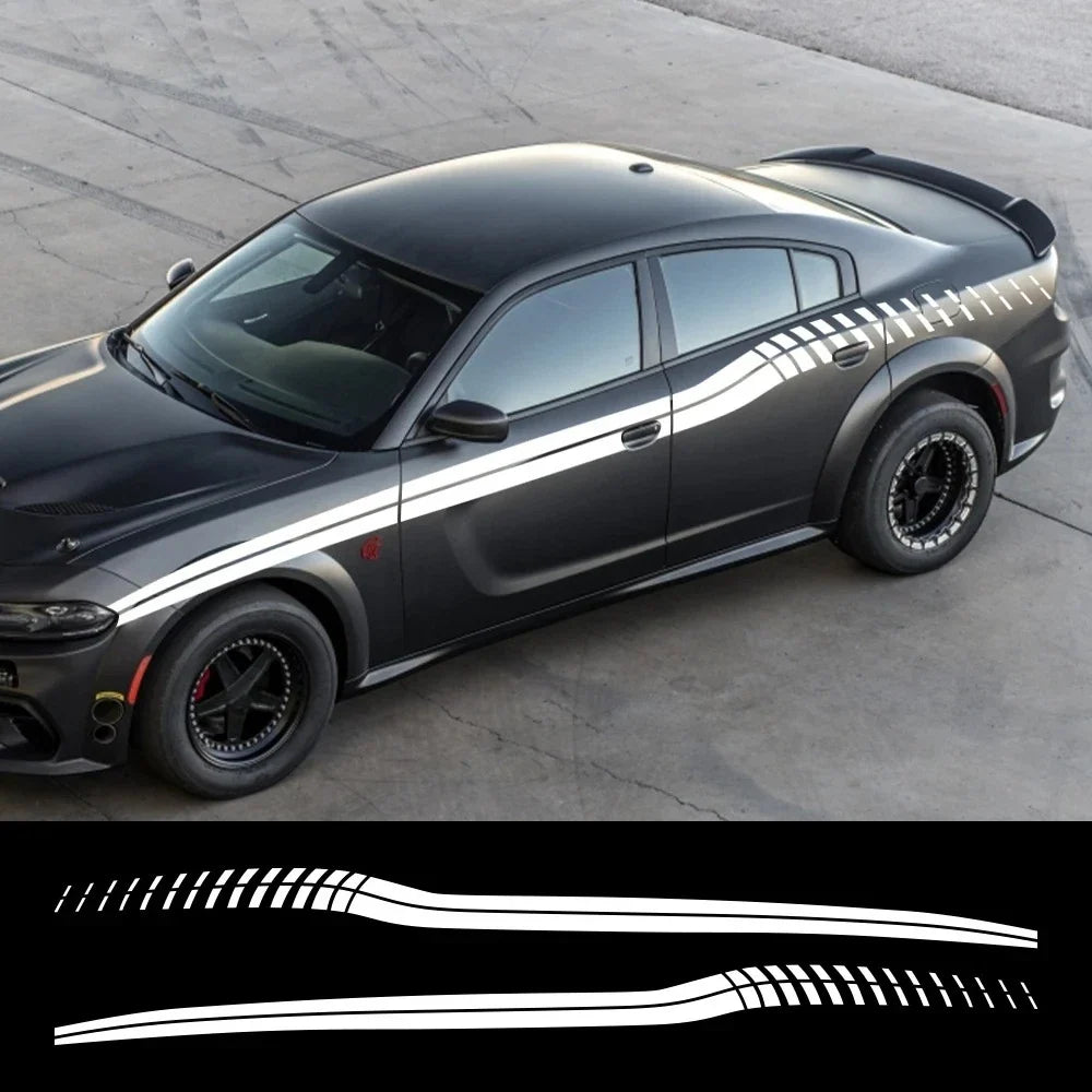 Sport Stripe Waistline Decal for Dodge Charger | Vinyl Film Styling Body Sticker