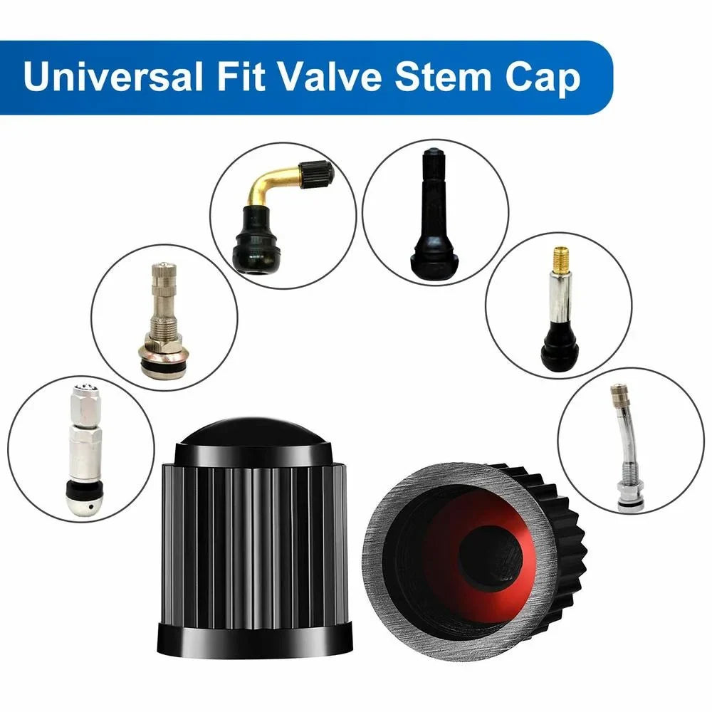 Tire Valve Caps with O-Ring Seal | 20 Pack Dust Covers