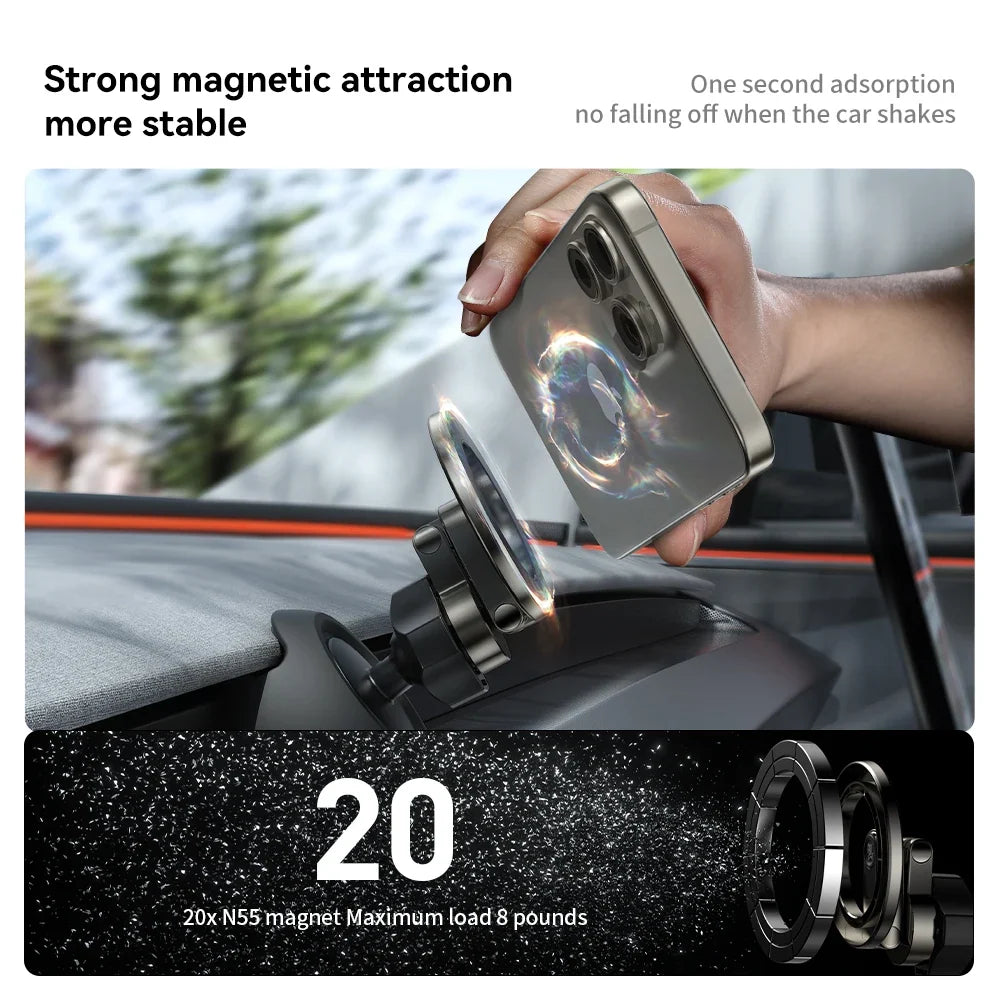 YZ for Tesla Model 3 Y Highland Juniper 2025 | Stronger Magnetic Adjustable Metal Car Phone Holder