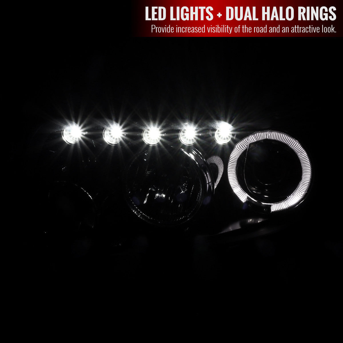 Spec-D 08-10 Scion xB Halo Projector Headlights Smoked