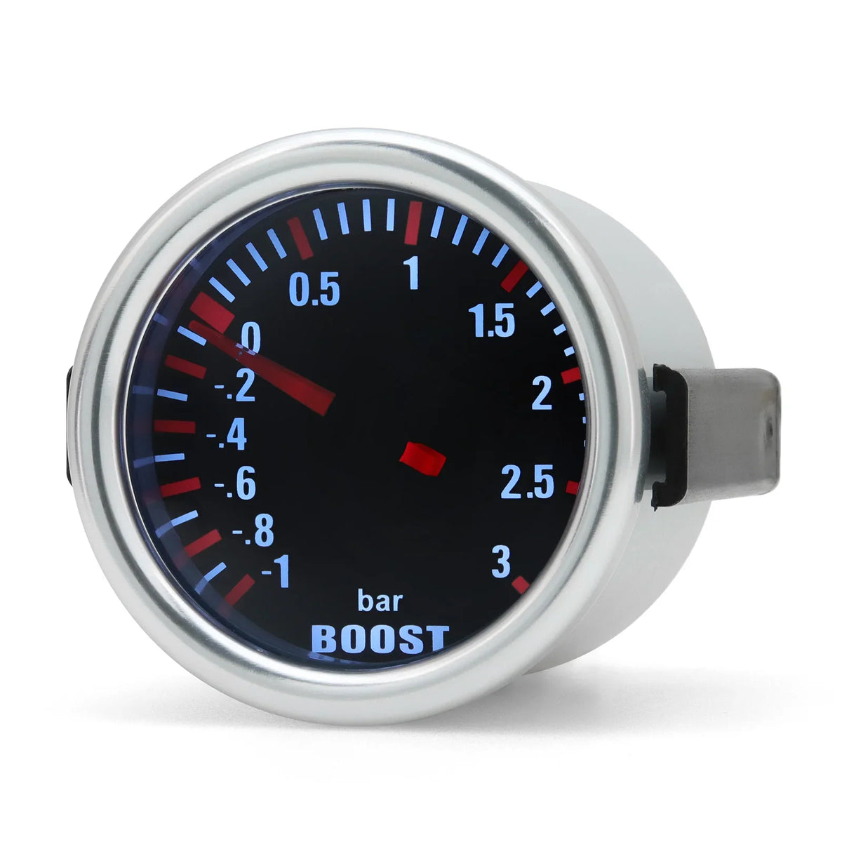 52mm Turbo Boost Gauge | Mechanical Pressure Meter with White LED for 12V Cars