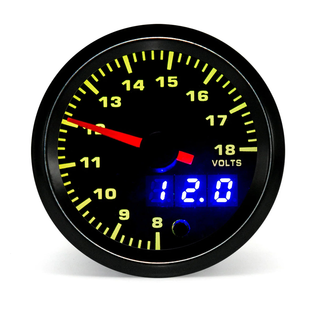 52mm 7 Color LED Dual Display Gauge | Boost, Oil Temp, Voltmeter, Tachometer