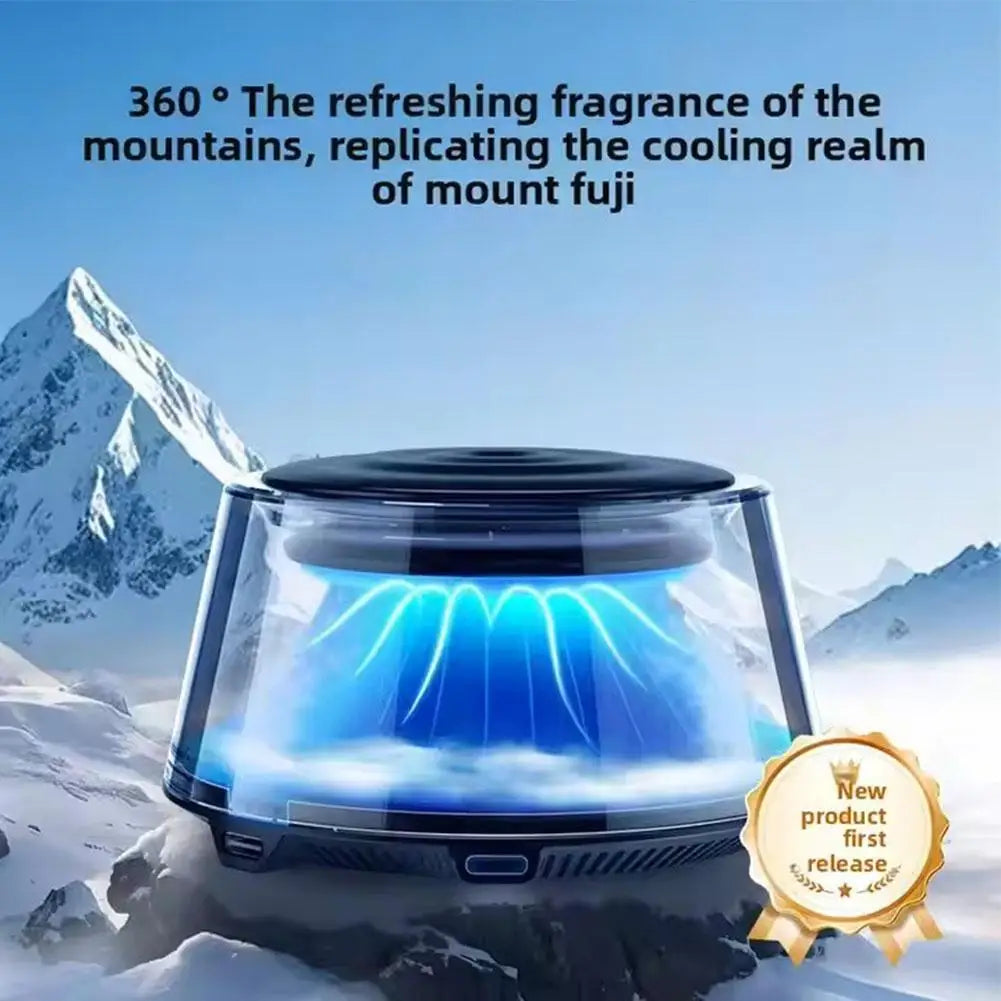 Car Fragrance Diffuser Rechargeable Mist Diffuser RGB Interior Light