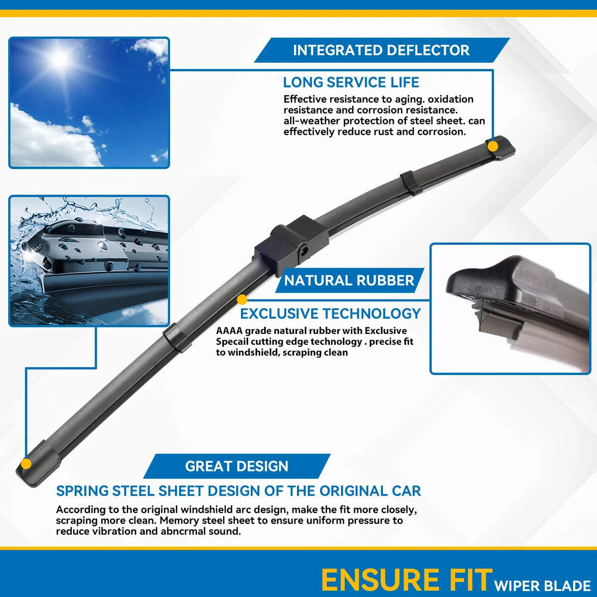 Windshield Wiper Blades For Ford Focus MK2 2004-2011 | Front Window Car Wiper Set