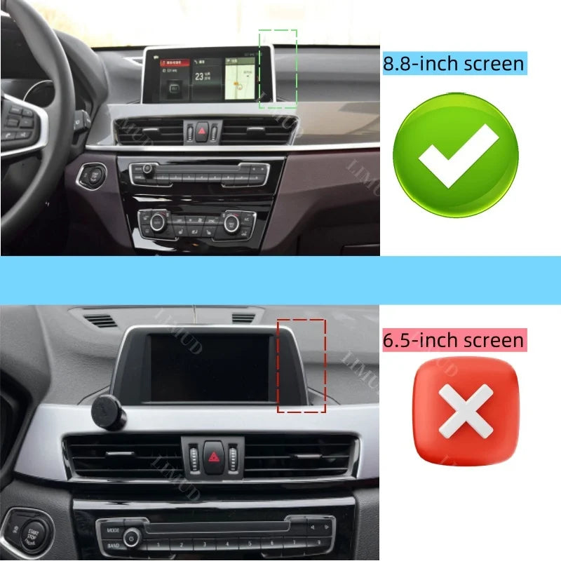 NoEnName_Null Phone Holder for BMW X1 F48 X2 F39 2016-2019 with Wireless Charging