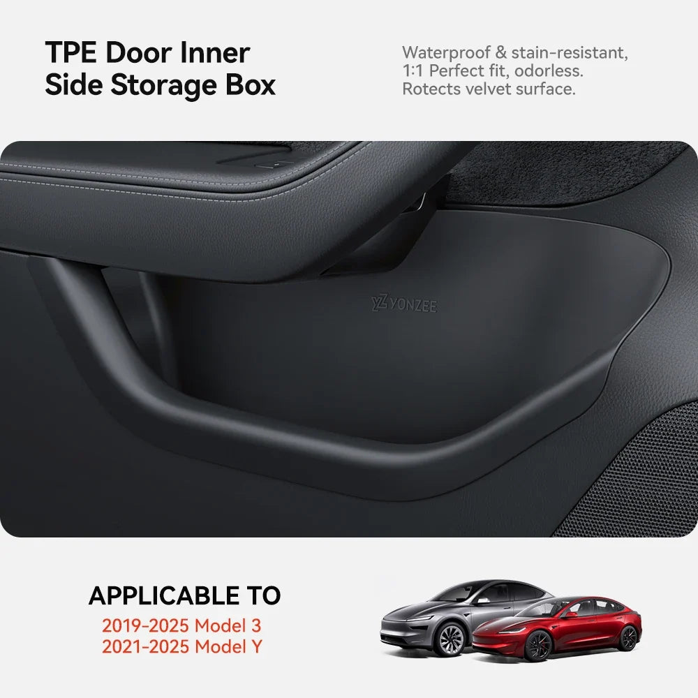 Tesla Model Y 3 Door Side Storage Box Juniper Highland TPE