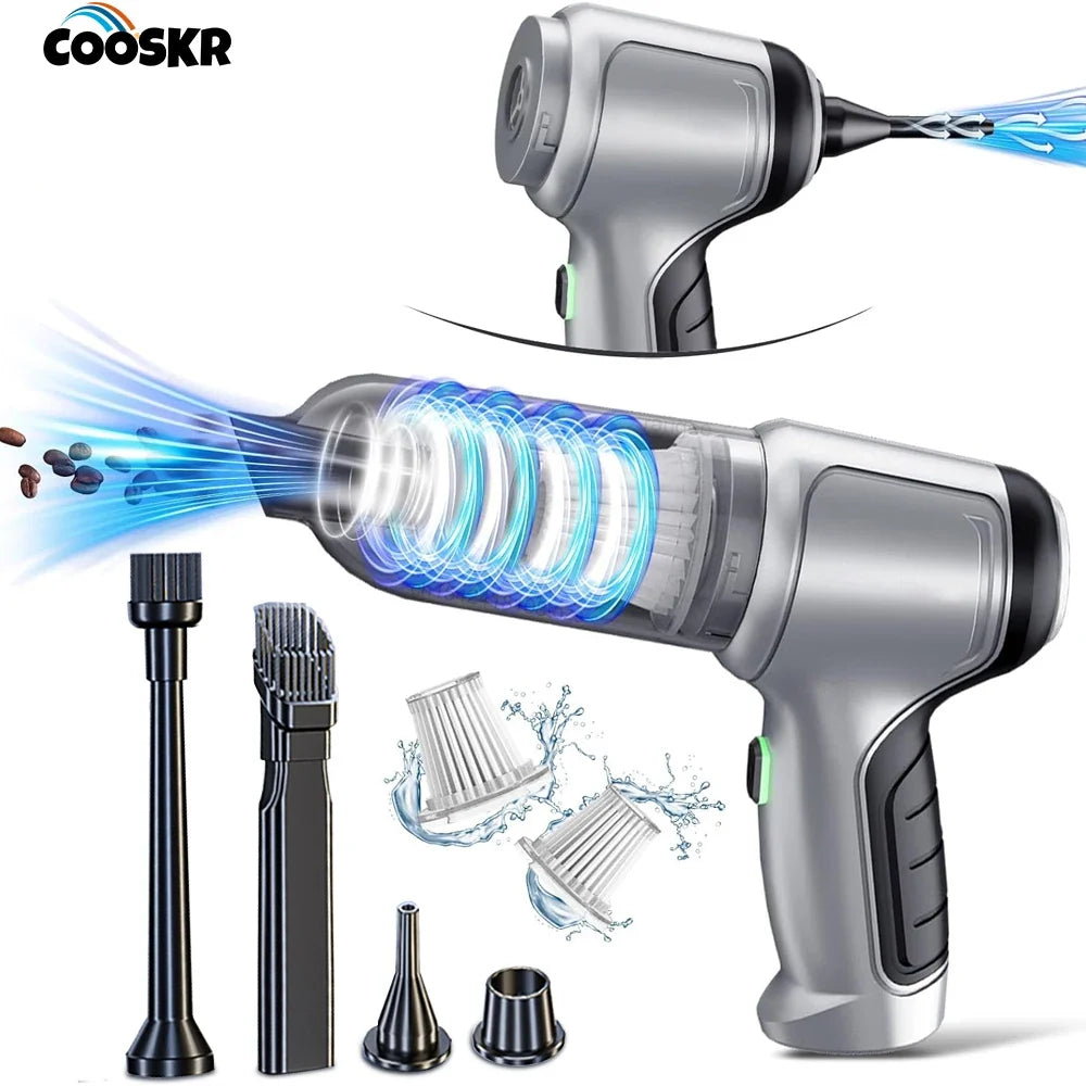 Wireless Car Vacuum Cleaner 95000PA | Cordless Handheld with Blower
