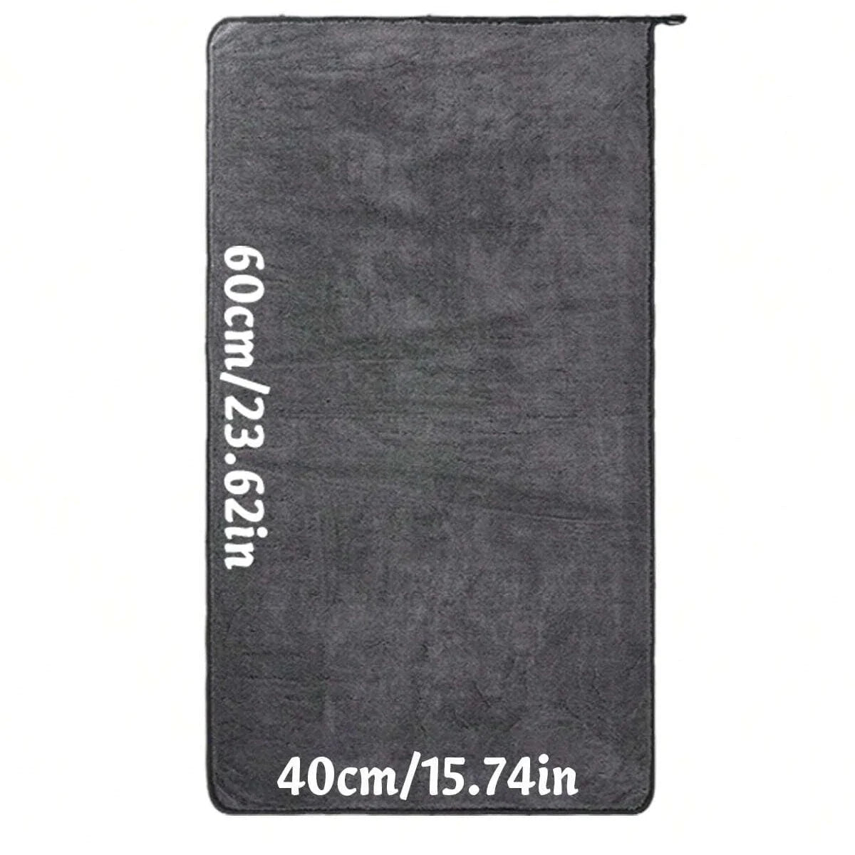 FAST Dark Gray Microfiber Car Towel | Oversized Strong Absorbent Wash Cloth