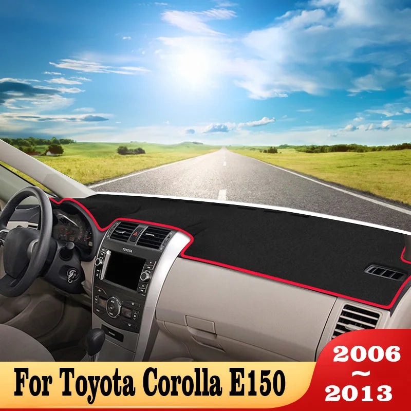 Car Dashboard Cover Dash Anti-UV Mat For Toyota Corolla E180 E150 2006-2018