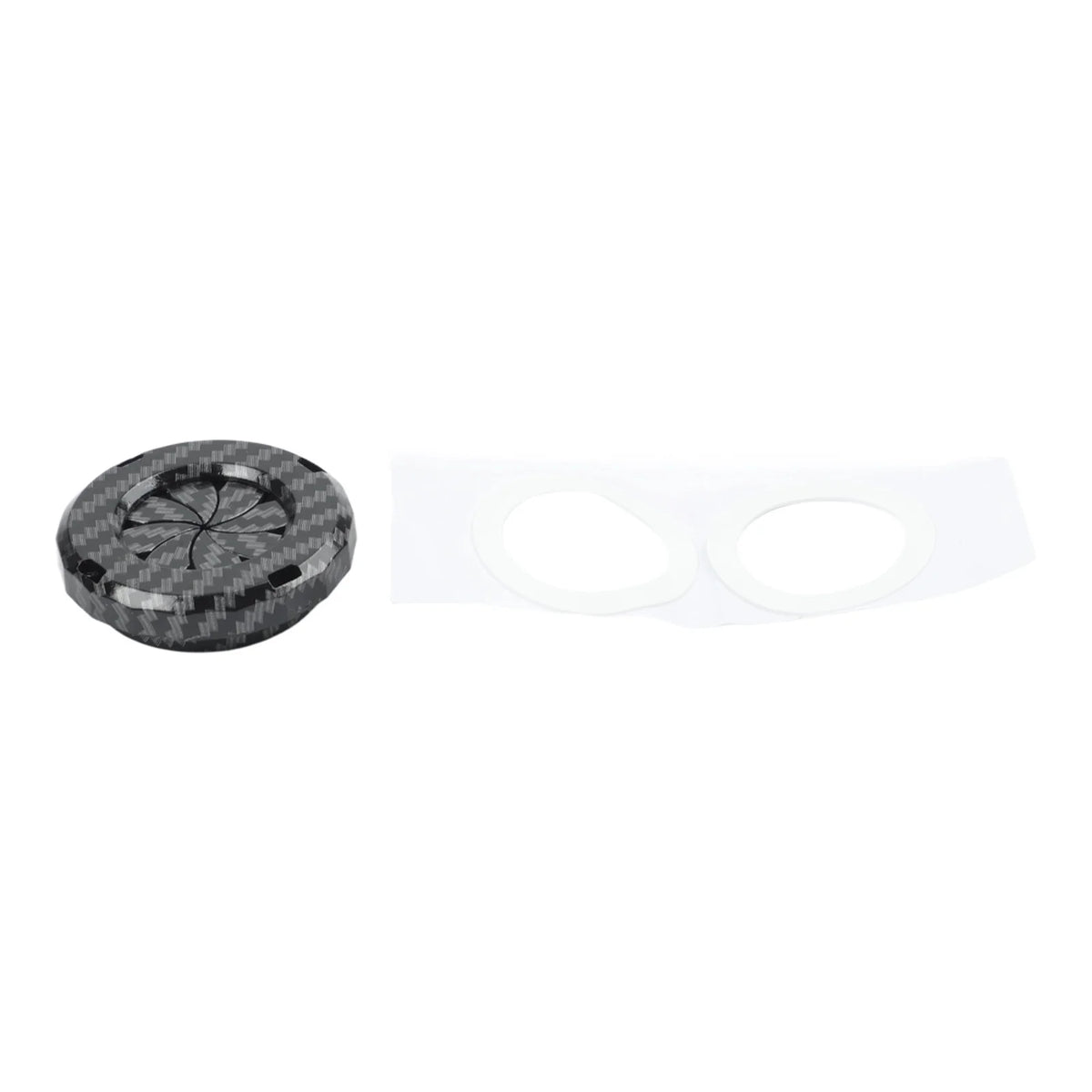 Carbon Fiber Style Start Stop Button Cover | Protective Ring
