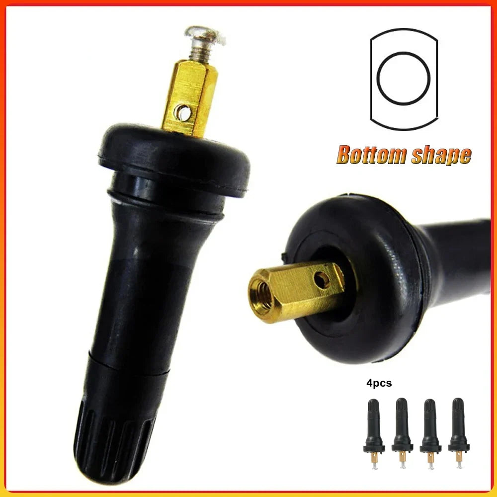 4pcs TPMS Valve Stem Snap-On Replacement for Camaro F-150 Sierra Veloster