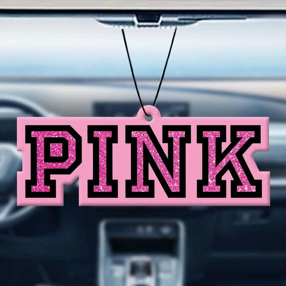 Pink Solid Car Air Freshener Vent Clip Ocean Scent