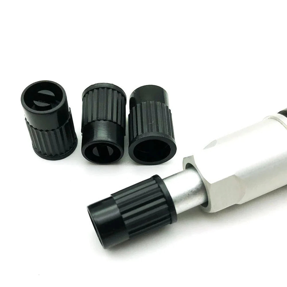 10 Plastic Tire Valve Caps | Universal Dust Covers for Cars & Bikes