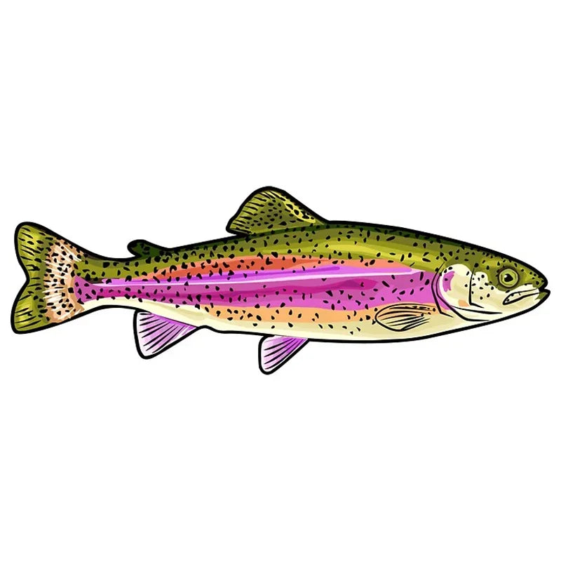 Wild Brown Trout Car Sticker PVC Decal