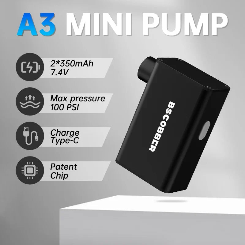 Portable Mini Bike Tire Pump | 100PSI Electric Air Compressor