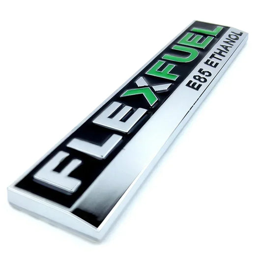 Car FLEX FUEL Universal model clean energy car stickers personalized metal modified car logo 3D Metal logo
