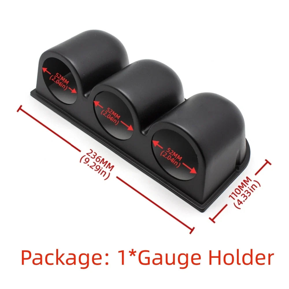 52mm Car Gauge Set | 7 Color LCD Digital Tachometer Boost Oil Temp Voltmeter