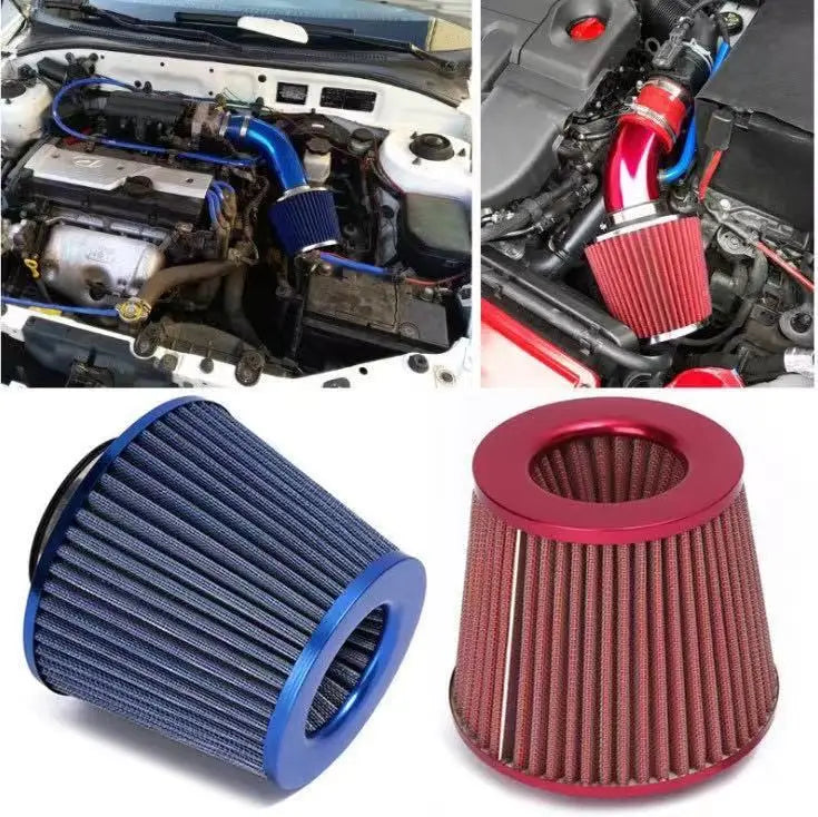 76MM 3 Inch High Flow Cold Air Intake Filter | Universal Induction Kit for Vehicles