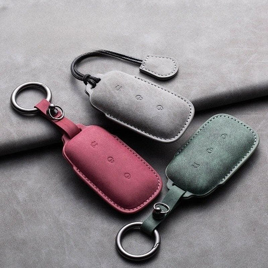 EVSTITAN Suede Leather Key Holder for GeelyEX5/ E5 /Geely Starray EM-i