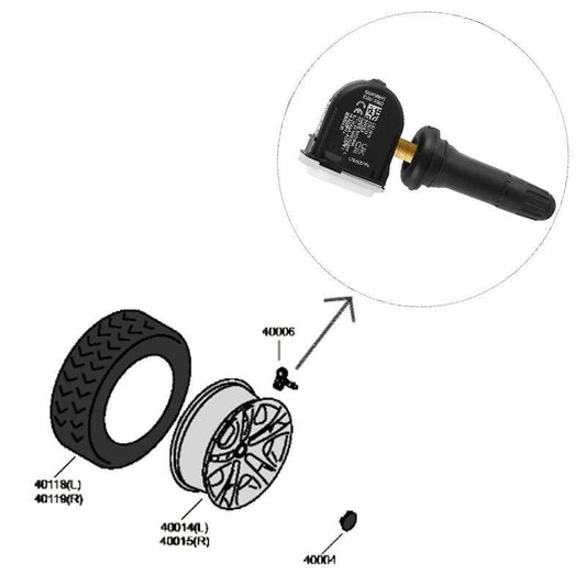 EVSTITAN Specific Built-In Tire Pressure Sensor for ZEEKR
