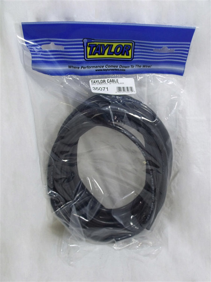 Taylor Cable 8mm Spiro-Pro Plug Wire 30ft Black - 35071