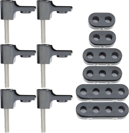 Taylor Cable V8 Horizontal Wire Loom Kit Black 7-8mm - 42500