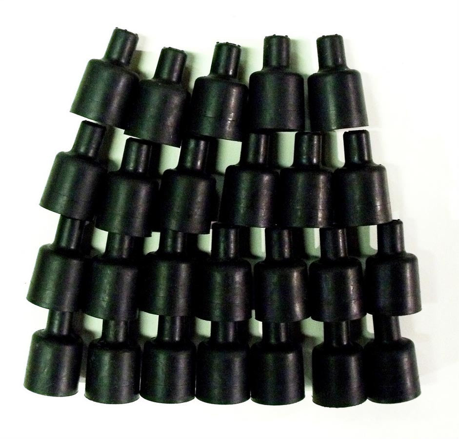 Taylor Cable Coil Wire Boot - 180-Deg 25pk - Black - 44076