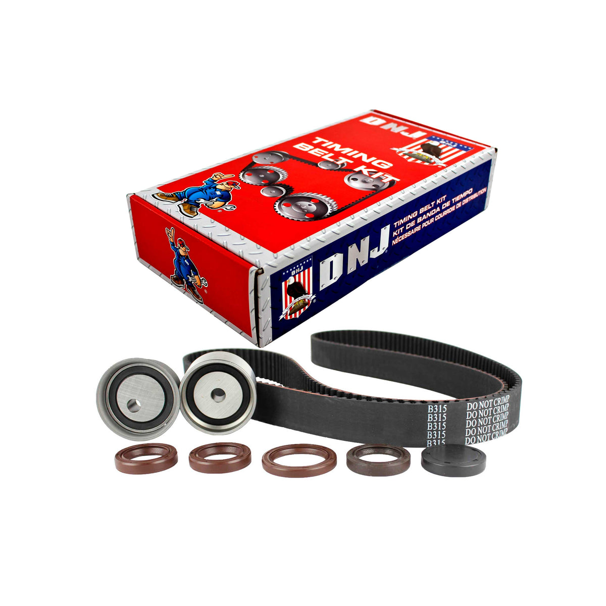 DNJ Timing Belt Component Kit 1999-2010 Hyundai, Kia 2.5L-2.7L