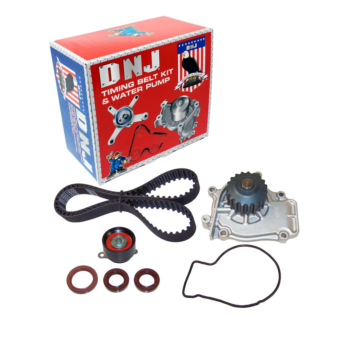 DNJ Timing Belt Kit with Water Pump 1988-1991 Honda 2.0L-2.1L