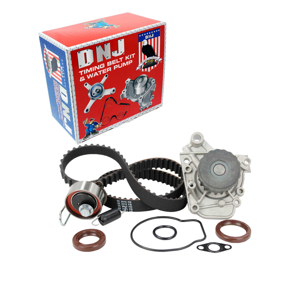 DNJ Timing Belt Kit with Water Pump 2001-2005 Honda 1.7L