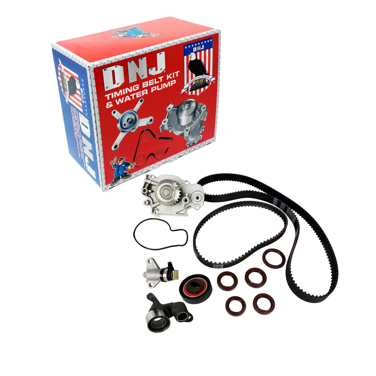 DNJ Timing Belt Kit with Water Pump 1993-2001 Honda 2.2L