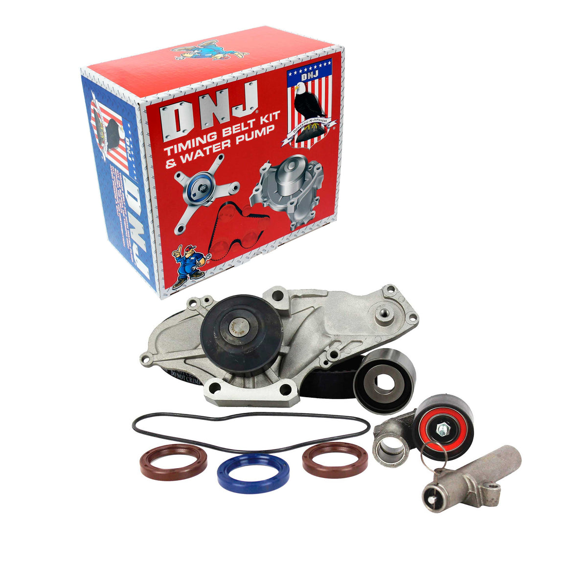 DNJ Timing Belt Kit with Water Pump 2000-2004 Acura, Honda 3.2L-3.5L