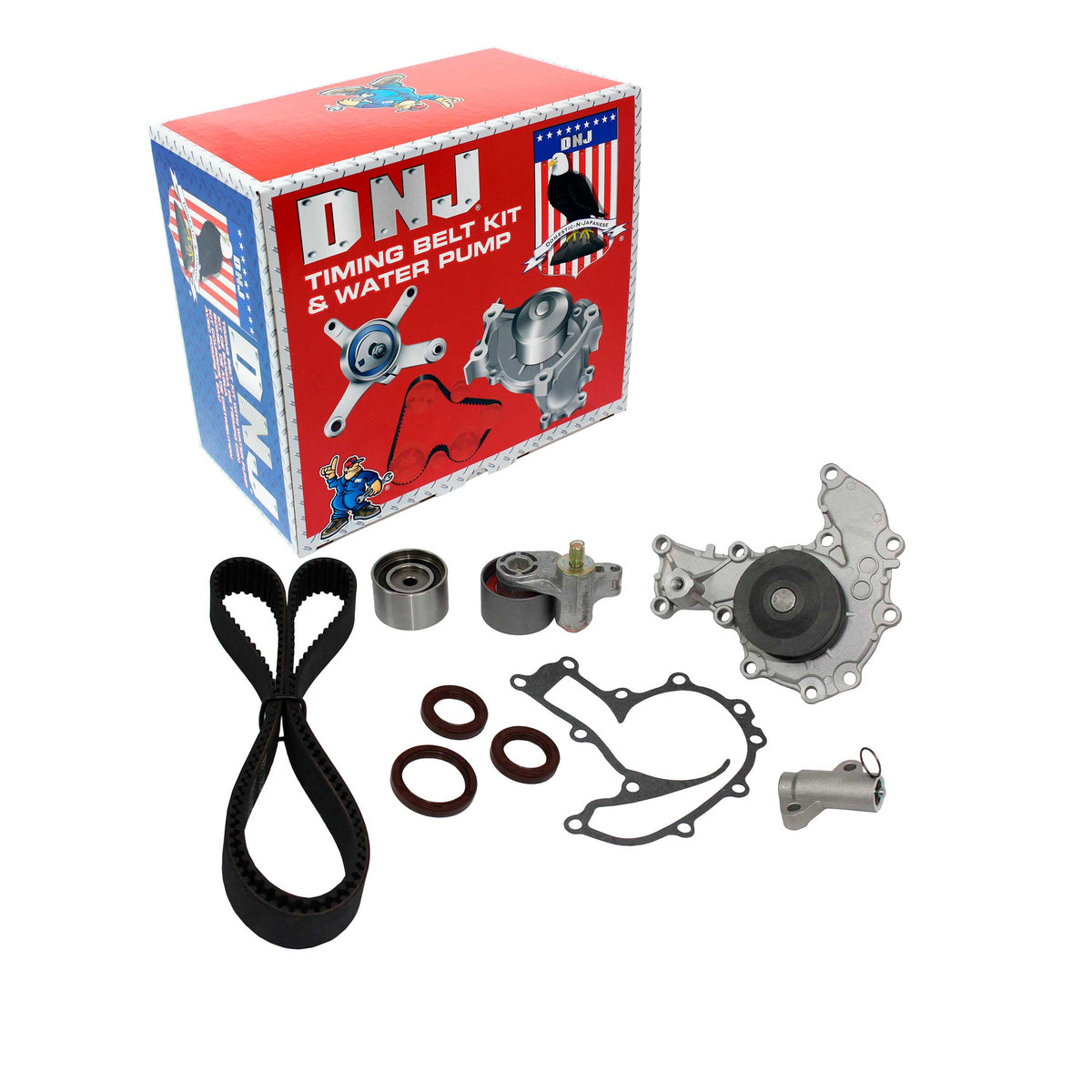 DNJ Timing Belt Kit with Water Pump 1998-2004 Acura, Honda, Isuzu 3.2L-3.5L