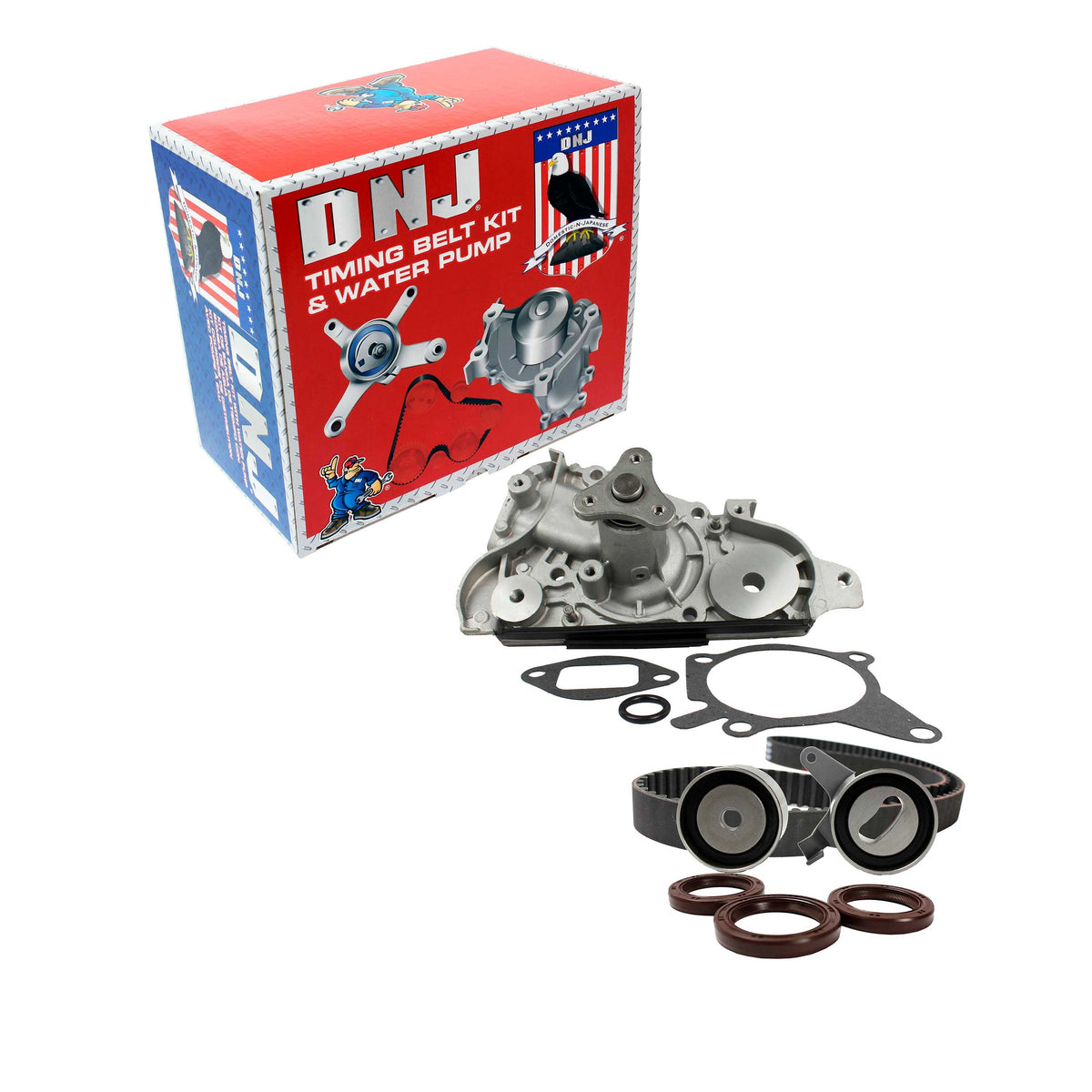 DNJ Timing Belt Kit with Water Pump 1999-2001 Mazda 1.6L