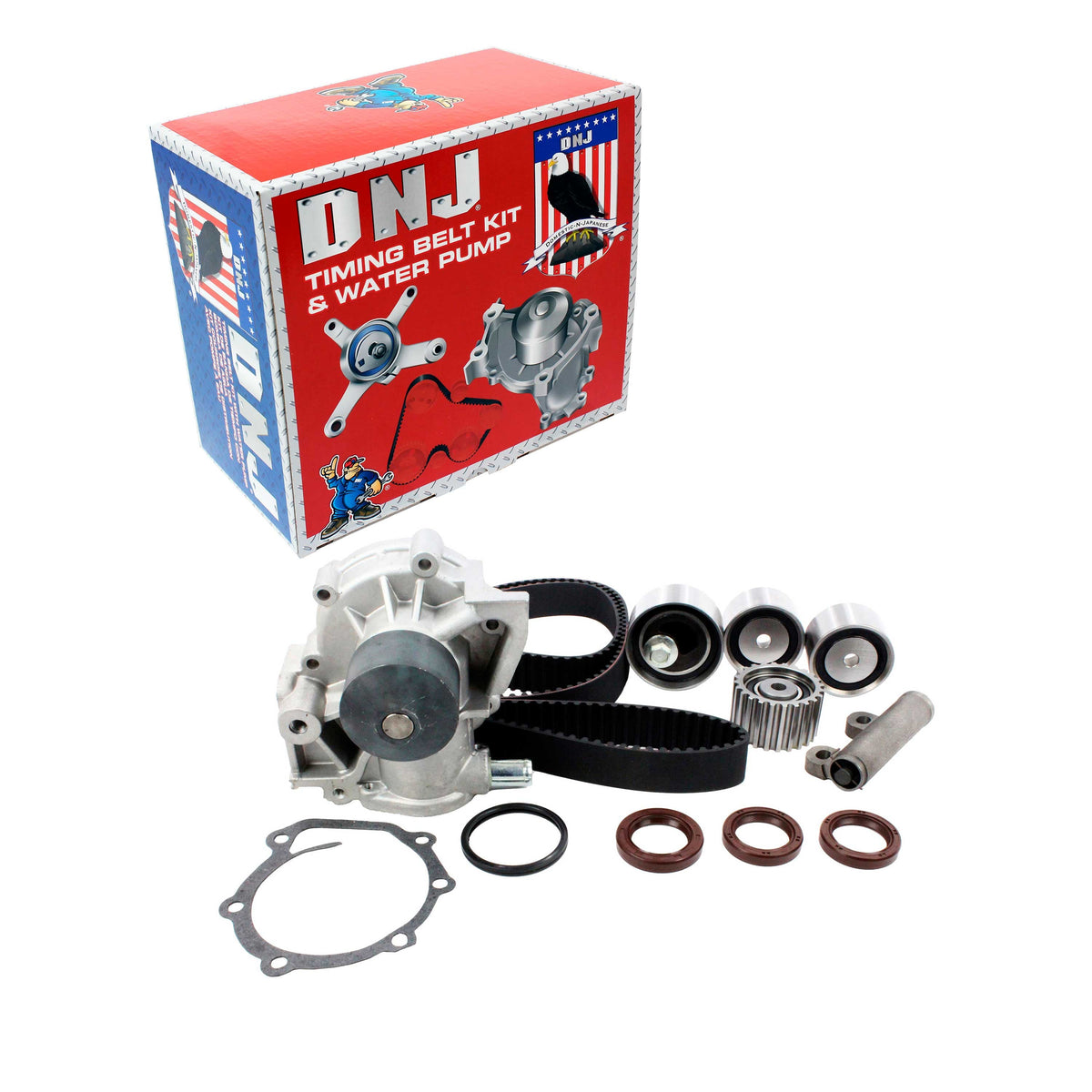 DNJ Timing Belt Kit with Water Pump 1990-1997 Subaru 1.8L-2.2L