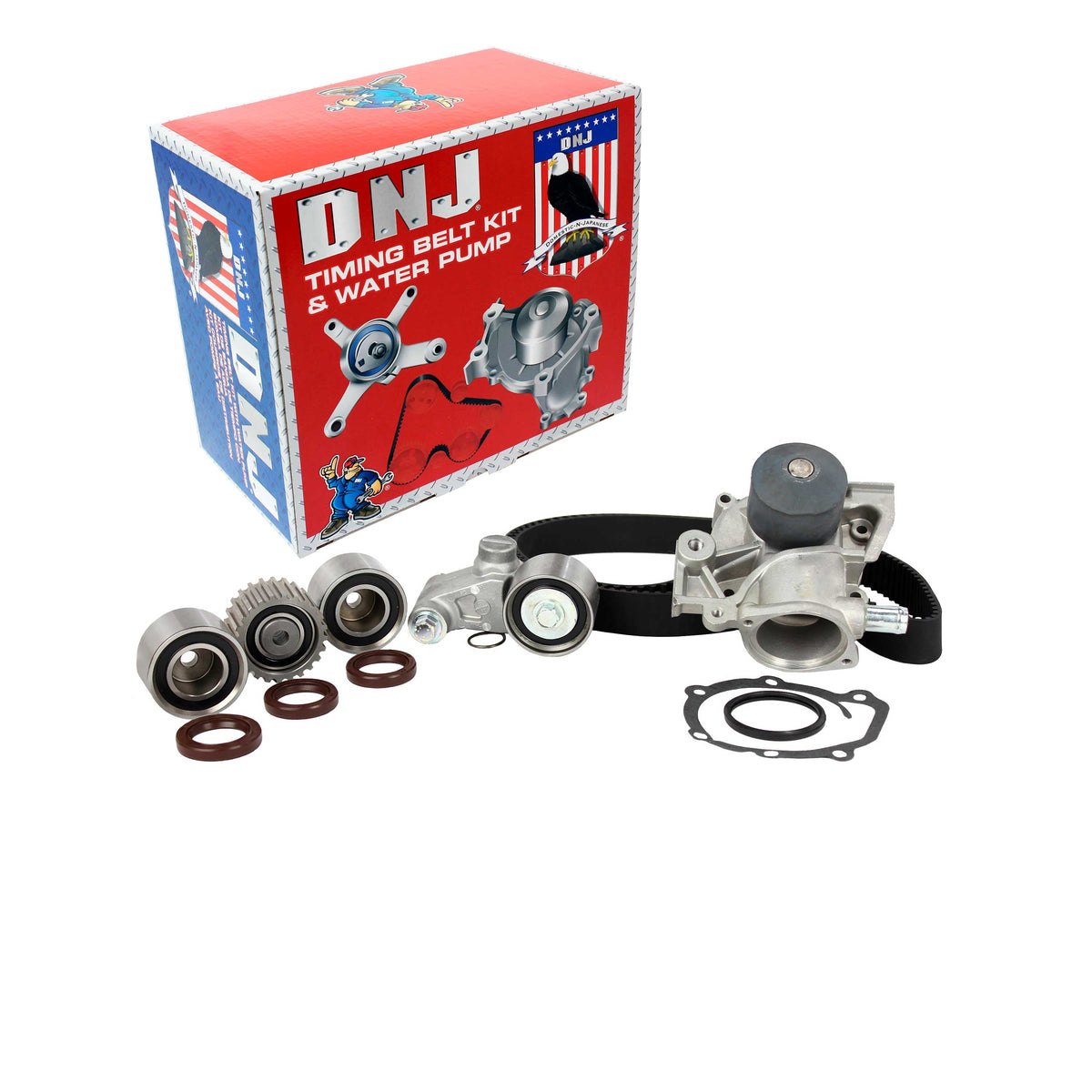 DNJ Timing Belt Kit with Water Pump 1997-1998 Subaru 2.2L