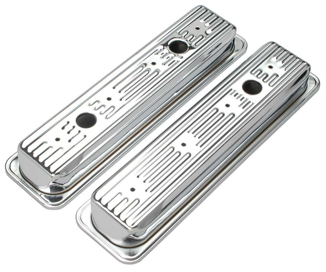 Trans-Dapt Valve Cover Chrome SBC 87-UP