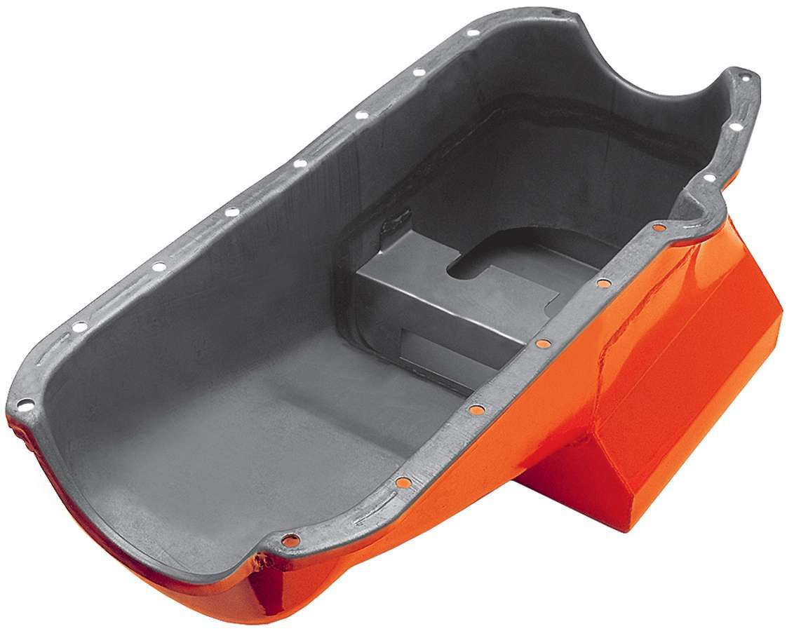 Trans-Dapt 7 Qt Oil Pan - Small Block Chevy Painted - 9726