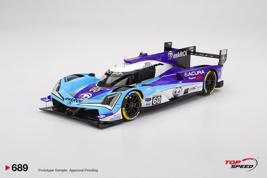 Topspeed Acura ARX-06 #60 Meyer Shank Racing IMSA 10th 2025 Sebring 12 Hrs 1:18